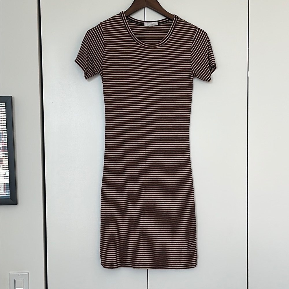 American Eagle Outfitters “Don’t Ask Why” Striped Ribbed Dress